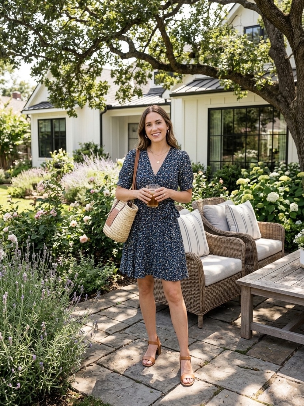 The Korner V-Neck Wrap Dress